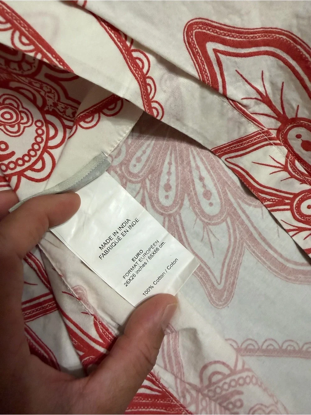 FOUR (4) Pottery Barn Pillow Covers, 1 EURO and 3 18”x18”